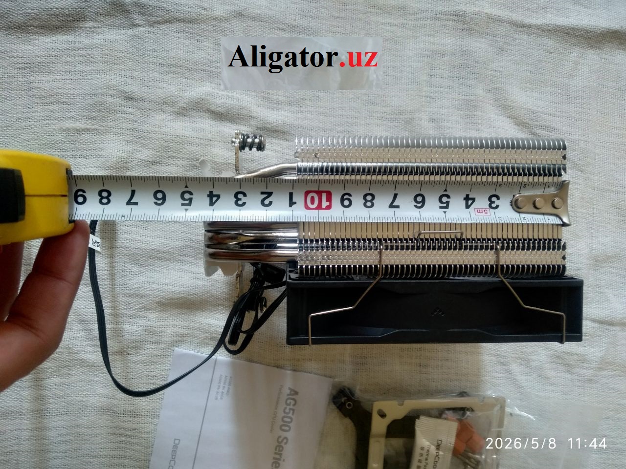 Размер радиатора DeepCool AG500 ARGB